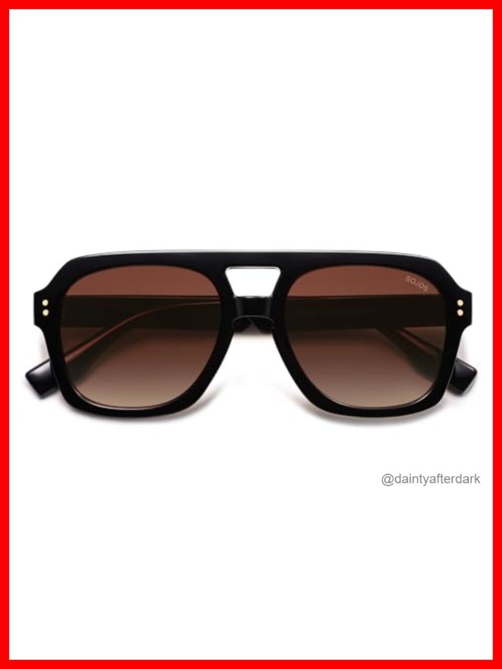 Retro Thick Polarized Aviator Sunglasses for Women Men, Large Pilot Shades